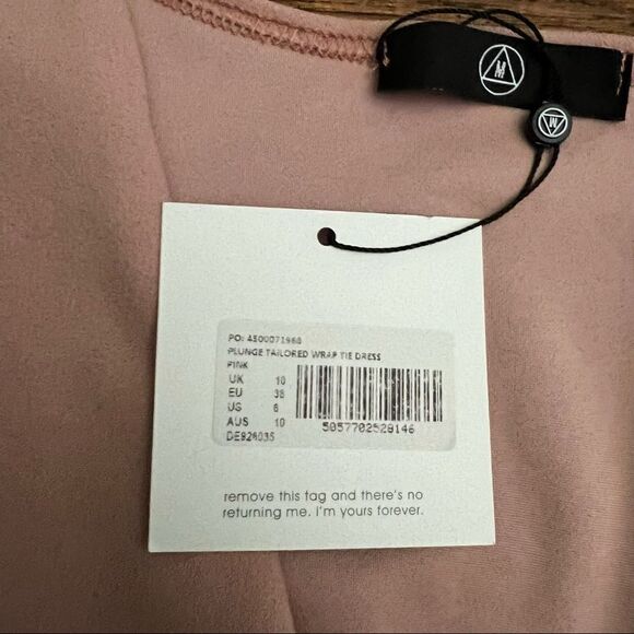 Missguided plunge tailored wraptie dress - Picture 9 of 9